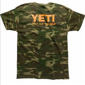 Yeti T-Shirt camo built for the wild